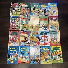 WALT DISNEY'S Comics And Stories Mickey Donald Scrooge LOT 20 Total picture