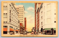 Vintage Postcard Adams Street Jacksonville Florida picture