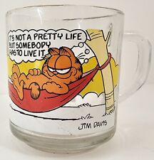 Vintage 1978 Glass Garfield Mug Coffee Cup With Odie McDonalds Jim Davis picture