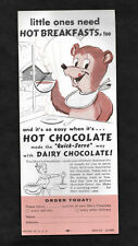 1956 Hot Chocolate Home Delivery Offer Flyer picture