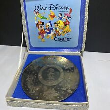 Vintage Walt Disney Silverplated Place Mat Cavalier Mickey Donald Goofy Pluto picture