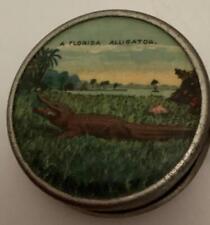 VINTAGE PRE WW 1 FLORIDA ALLIGATOR TAPE MEASURE SEWING GERMANY picture