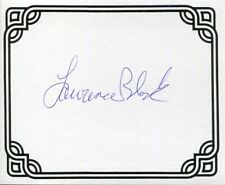 Lawrence Block Famous Mystery Author Signed Autograph Bookplate picture