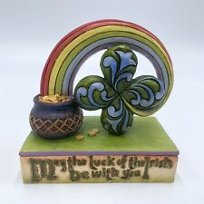 2012 Jim Shore May Irish Luck Be With You Shamrock Rainbow Pot of Gold 4031210 picture