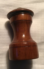 4” Rare Old French Peugeot Freres Brevetes Pepper Mill Wood Brass~Depose S.G~D.G picture