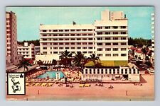 Miami Beach FL-Florida, Sans Souer Hotel, Advertising Vintage Postcard picture