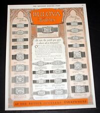 1928 OLD MAGAZINE PRINT AD, BULOVA WATCHES, AT THE BETTER JEWELERS- EVERYWHERE picture