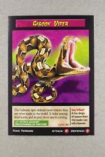 Weird N’ Wild Creatures Toxic Terrors Card # Gaboon Viper snake # 2006 picture