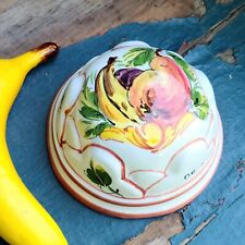 Vintage Bassano Italian Hand-Painted Pear Banana Ceramic Decorative Mold  picture