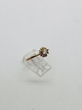 PAJ ITALY DESIGNER 1.9g SIZE 10 STERLING SILVER SOLITAIRE SUNFLOWER RING VERMEIL picture