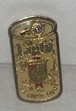 Vintage Old Style Light Beer Can La Crosse Wisconsin Lions Club Lapel 1