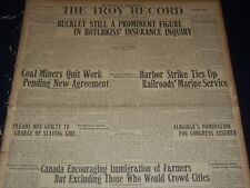1910 APRIL 1-30 THE TROY RECORD NEWSPAPER BOUND VOLUME - NEW YORK - NTL 113 picture