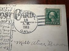 1913 Vintage Post Card with Hat Creek, CA Postmark picture