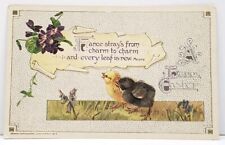 Winsch Easter Greeting France Strays from Charm to Charm 1913  Postcard G17  picture