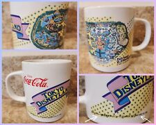 Disney | Tokyo Disneyland Japan x Coca-Cola Vintage 1989 Map Mug | MEGA RARE ✨️ picture