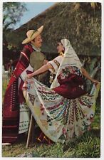 Mexican Indigenous Couple Tarascos Michoacan Mexico Unposted Chrome Postcard picture