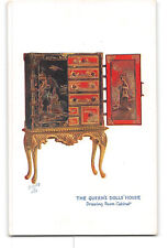 Tucks Oilette The Queens Doll House Postcard 1915-1930 Drawing Room Cabinet picture