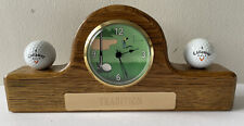 Callaway Golf Wooden Desk Tradition Clock w/ Balls - Rare Find, Working picture
