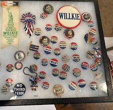 Vintage 1940's Willkie Political Buttons, Lot picture