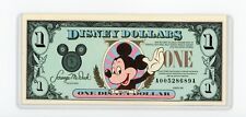 1990 DISNEY DOLLARS * MICKEY'S $1 ONE DISNEY DOLLAR W/SLEEVE * UNCIRCULATED picture