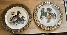 TWO AWESOME FALSTAFF BEER COLLECTOR PLATES ST LOUIS BREWING DUCKS 11” Diameter picture