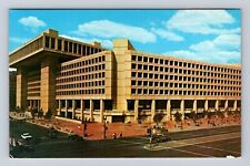 Washington DC, J Edgar Hoover FBI Building, Vintage Souvenir Postcard picture