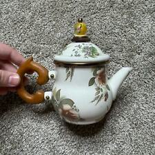 Mackenzie Childs Vintage NWT 1995 Camp Rose Teapot picture