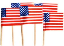 U.S. Toy Lot of 144 American Flag Patriotic Theme Food Toothpicks picture