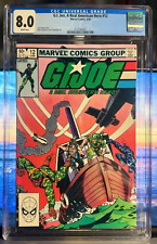 G.I. JOE #12 CGC 8.0 - WHITE PAGES *1ST PRINTING, THREE STRIKES FOR SNAKE EYES picture