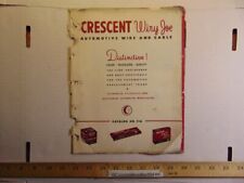 Vintage Crescent Wiry Joe Automotive Wire & Cable Catalog No.110 picture