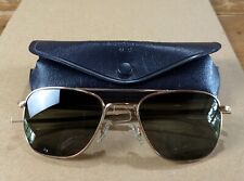 Vtg NOS 1967 American Optical 1/10 12K GF Pilot Sunglasses & Case. NEW picture