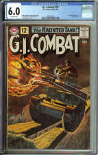 G.I. COMBAT #91 CGC 6.0 OW PAGES // 1ST HAUNTED TANK COVER/GREY TONE 1962 picture