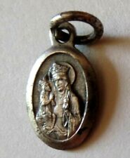 Vintage MADONNA and CHILD Small Silver Tone Rosay Medal Made in ITALY picture