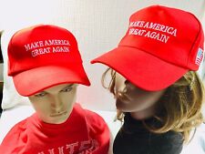 NWOT Lot of 2 Make America Great Again TRUMP 2016 Embroidery Campaign MAGA Hats picture