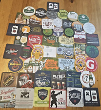 50 New Beer Coasters Lot Imports, Crafts, Majors $0 Shp'g 50 Unique Graphics picture