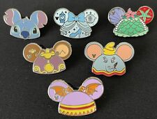 ✨2024 New WDW Hidden Disney Mickey Pin Set of 6 Ear Hats W/Figment Chaser picture