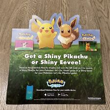 Let’s Go Pikachu Let’s Go Eevee Promo Sign Target Pokemon Nintendo Switch picture