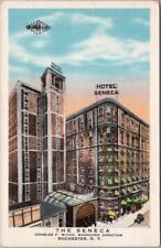 c1930s Rochester, New York Postcard THE SENECA HOTEL Street View / KROPP Unused picture