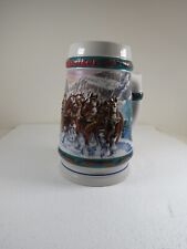 BUDWEISER STEIN 1993 Special Delivery Budweiser Holiday Beer Stein Collection picture