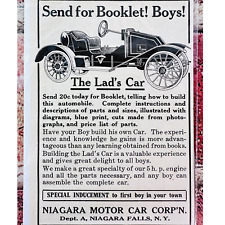 1914 Niagra Motor Car Corp - The Lad's Car - Original Antique Vtg PRINT AD  picture