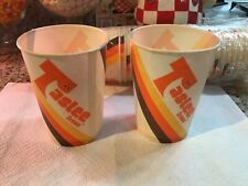 Vintage Lot of x4 Large TASTEE FREEZ WAX CUPS 32 oz. Unused OG NOS New Old Stock picture
