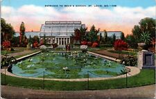 Postcard Entrance to Shaw's Garden St Louis Missouri [bt] picture