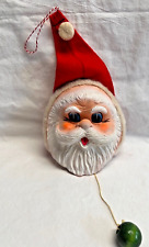Santa Wall Hanging Music Box-not working, Made in Japan picture