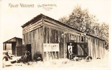 Kalup Weehunt Blacksmith Pine Ridge Arkansas AR c1940s Real Photo RPPC picture