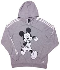 ADIDAS Disney Mickey Mouse Hoodie Jacket Gray Men's Large L picture
