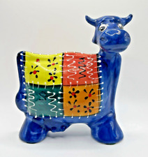 Ceramic Cow Art Sculpture by Anatoly Turov Hand Painted Collectible picture