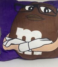M&M's World Brown I'm Sorry I'm Late I Didn't Want To Come Pillow Plush New Tag picture