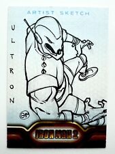 IRON MAN 2 ORIGINAL ART SKETCH CARD Ultron by Gus Vasquez Marvel 2010🔥Avengers picture