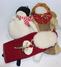 Woof & Poof Lot of 3 SnowMan Angel Santa picture