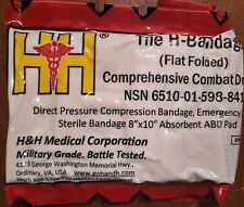 2X Military Issued H-Bandage Comprehensive Combat Dressing/  USA picture
